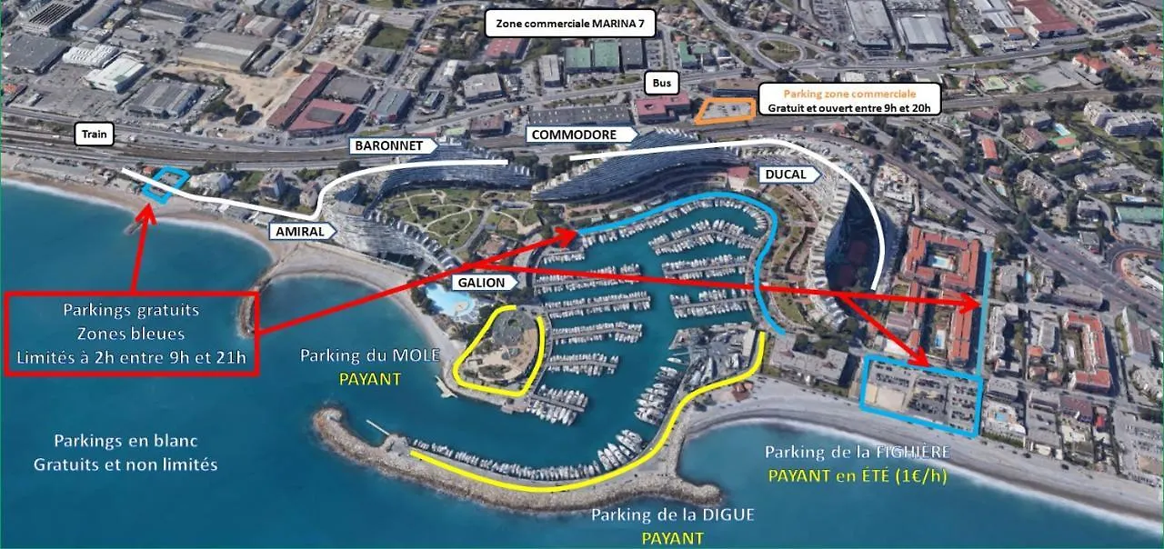 Апартаменты Dream French Riviera - Fame Marina Baie Des Anges Вильнёв-Лубе